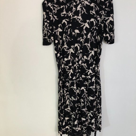 French Connection - Cowl Neck Black and White Dress - Picture 4 of 4